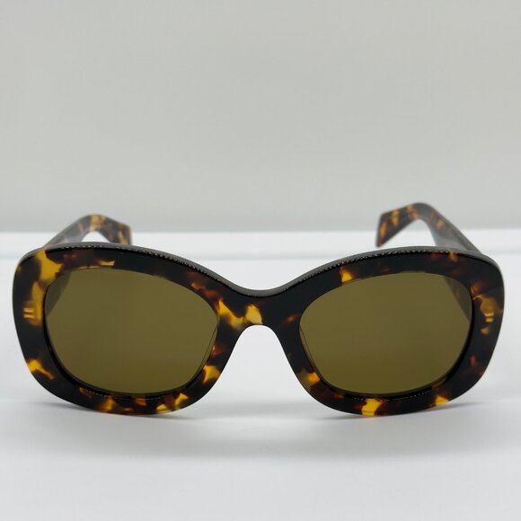 Prada Sunglasses SPR A1 3RD VAU-01T Honey Brown Tortoise Chunky Oval ** READ** - Picture 4 of 13